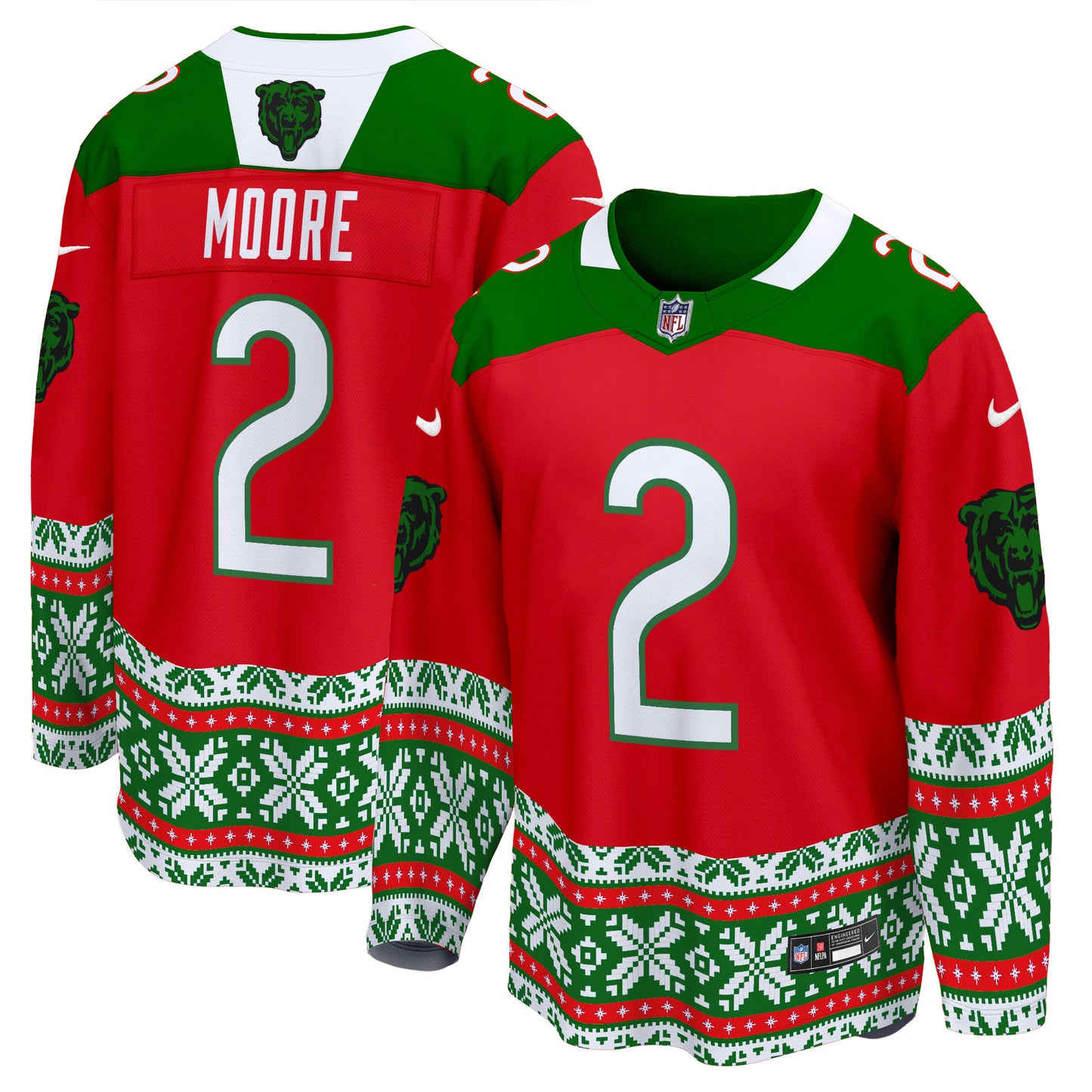 Bears 2024 Christmas Premier Breakaway Jersey - All Printed