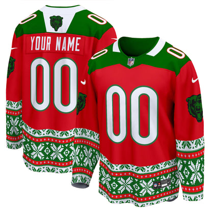 Bears 2024 Christmas Premier Breakaway Custom Jersey - All Printed