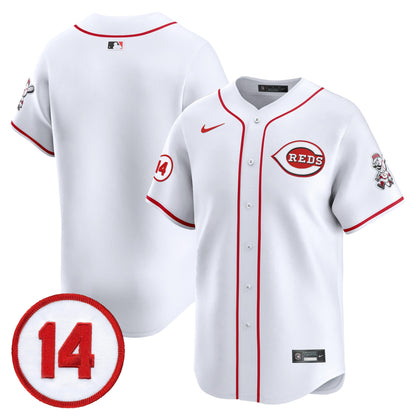 Cincinnati Reds Pete Rose Patch Vapor Premier Limited Jersey - All Stitched