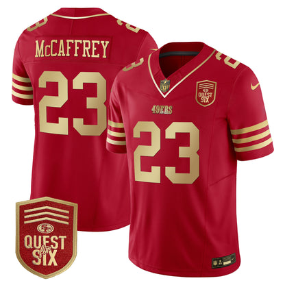 49ers Quest For Six Patch Vapor Limited Jersey - All Stitched