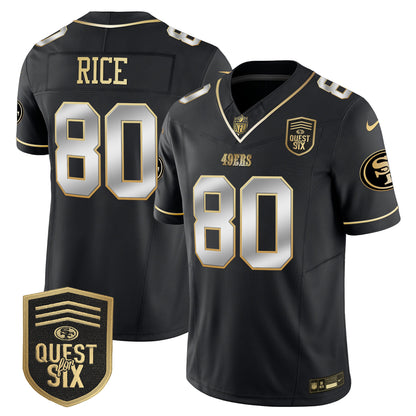 49ers Quest For Six Patch Vapor Limited Jersey - All Stitched