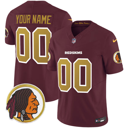 Washington Redskins Throwback Vapor Limited Custom Jersey - All Stitched