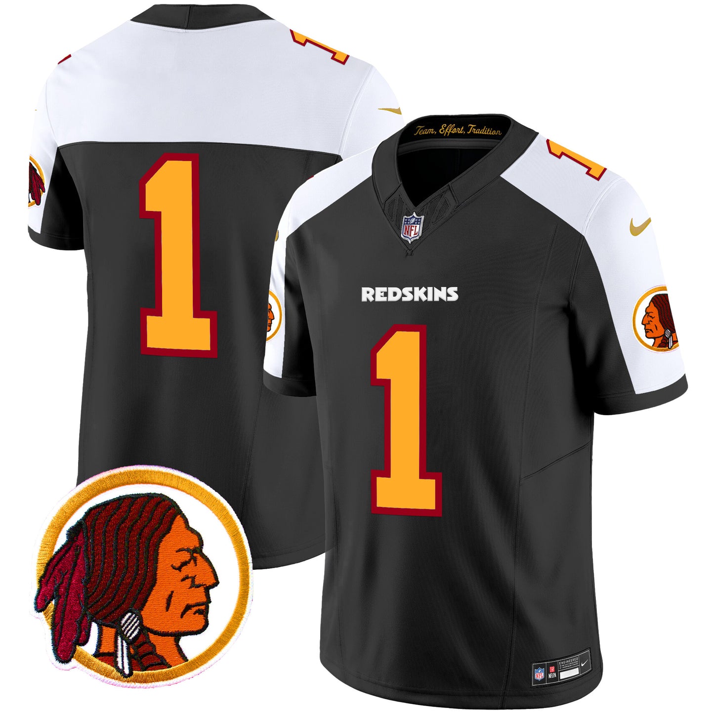 Washington Redskins Throwback Vapor Limited Jersey V2 - All Stitched