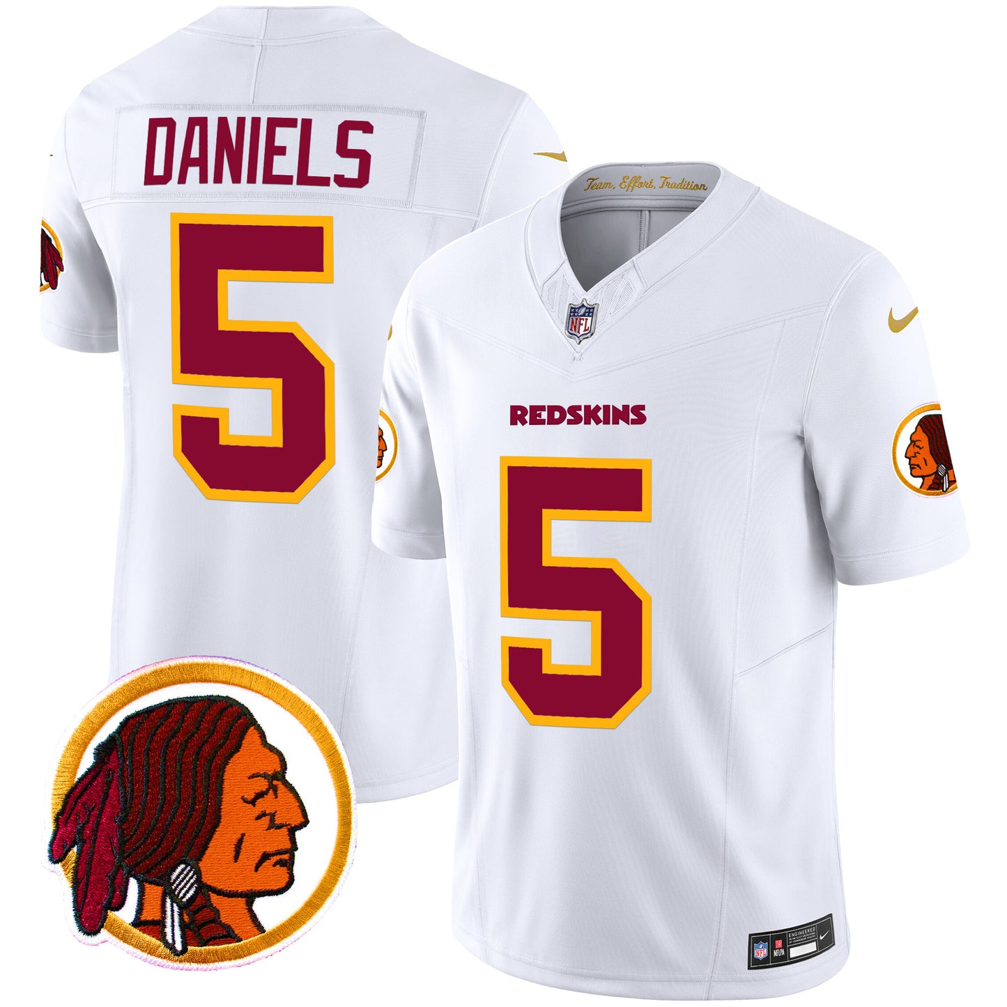 Washington Redskins Throwback Vapor Limited Jersey V2 - All Stitched