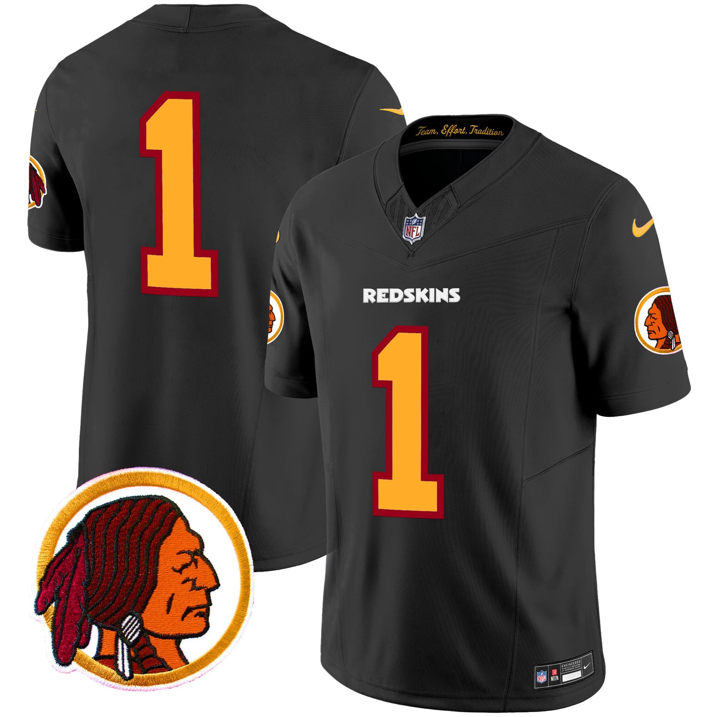 Washington Redskins Throwback Vapor Limited Jersey V2 - All Stitched