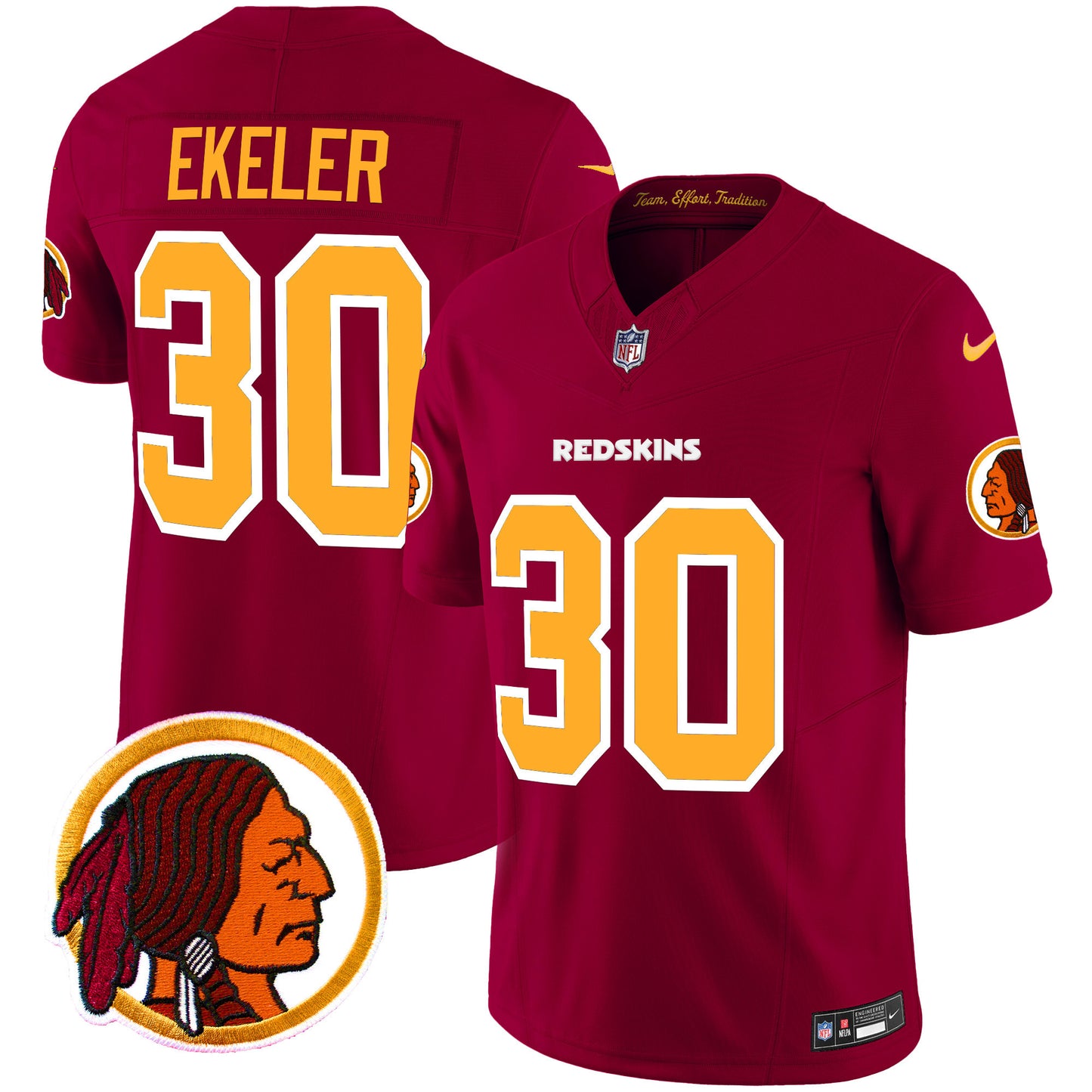 Washington Redskins Throwback Vapor Limited Jersey V2 - All Stitched