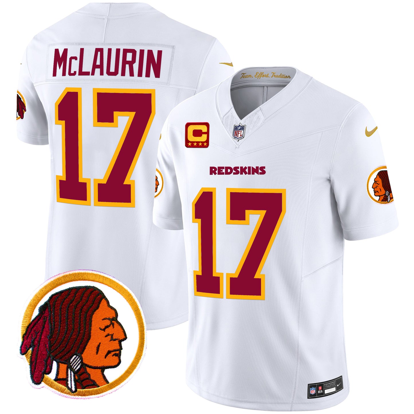 Washington Redskins Throwback Vapor Limited Jersey V2 - All Stitched