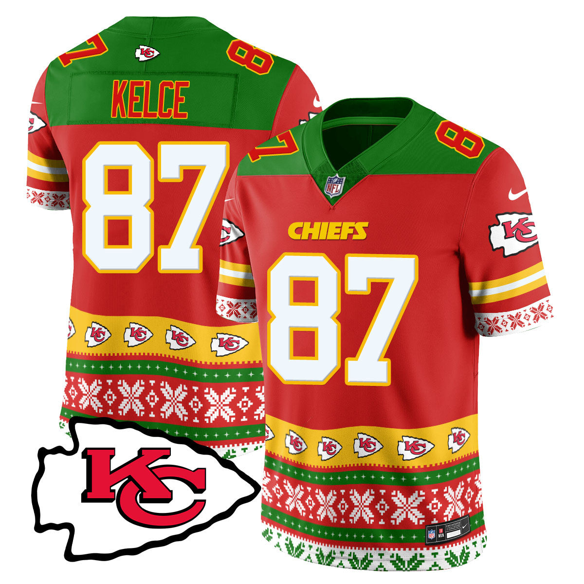 Chiefs 2024 Christmas Vapor Limited Jersey - Printed 410VTTLJS002