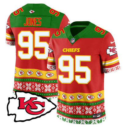 Chiefs 2024 Christmas Vapor Limited Jersey - Printed 410VTTLJS002