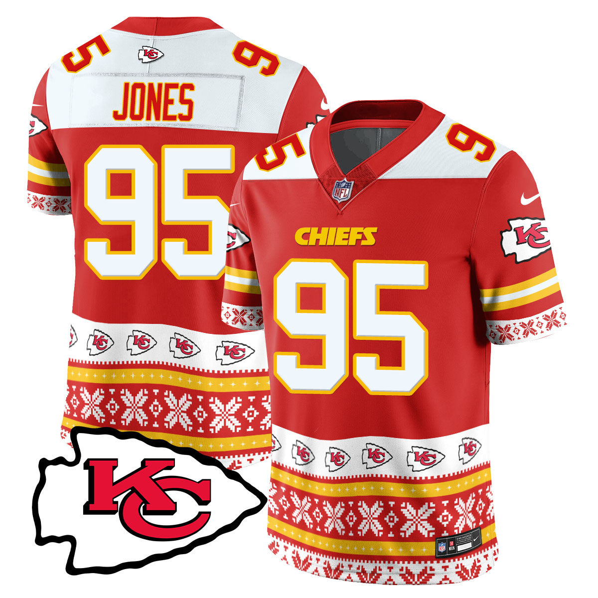 Chiefs 2024 Christmas Vapor Limited Jersey - Printed 410VTTLJS002