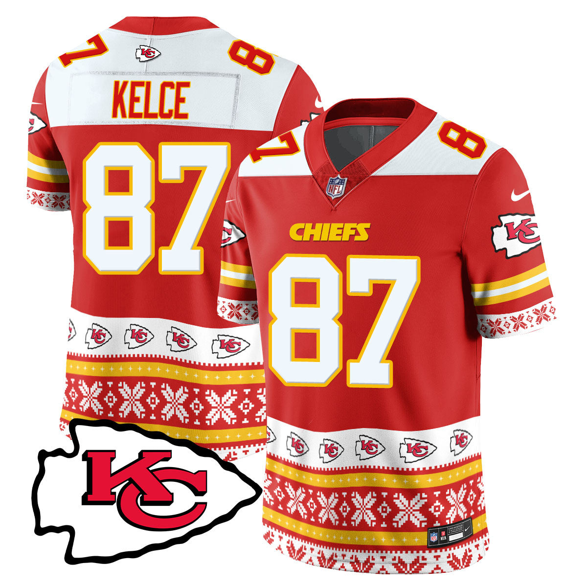 Chiefs 2024 Christmas Vapor Limited Jersey - Printed 410VTTLJS002