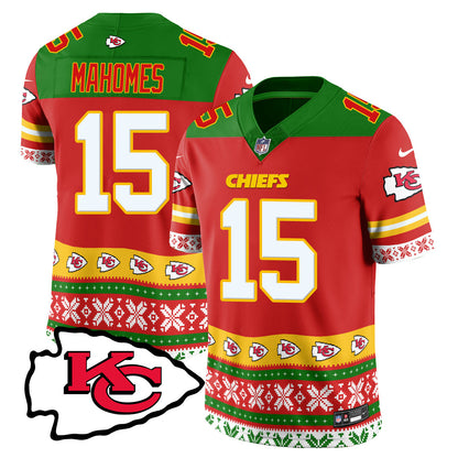 Chiefs 2024 Christmas Vapor Limited Jersey - Printed 410VTTLJS002