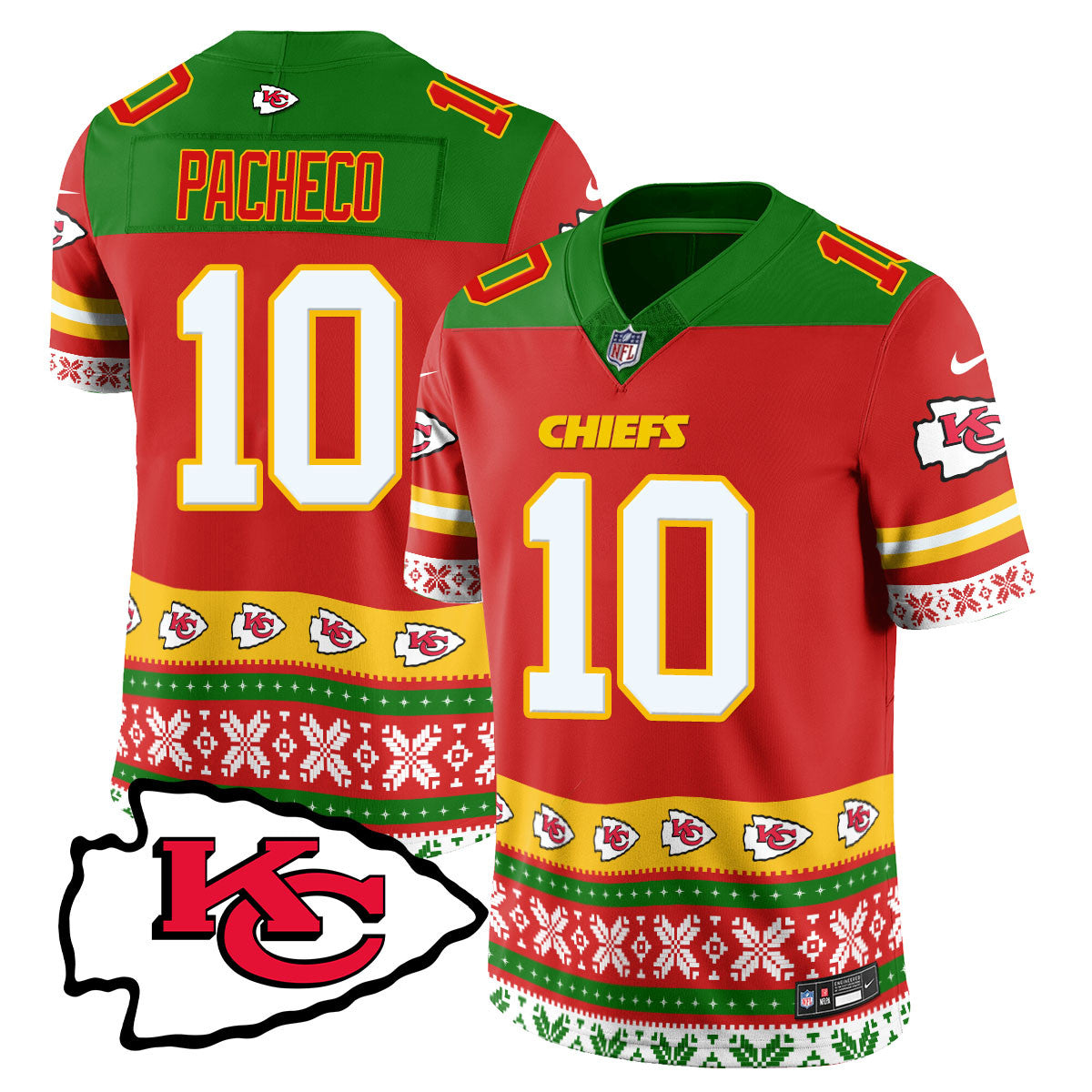 Chiefs 2024 Christmas Vapor Limited Jersey - Printed 410VTTLJS002