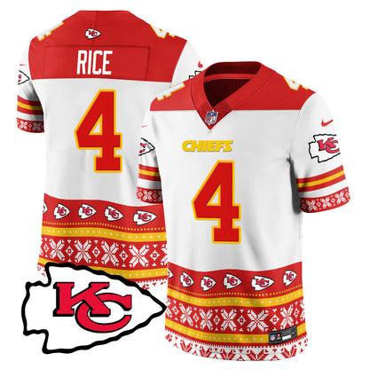 Chiefs 2024 Christmas Vapor Limited Jersey - Printed 410VTTLJS002