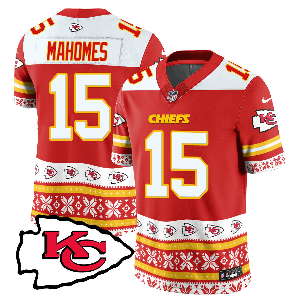 Chiefs 2024 Christmas Vapor Limited Jersey - Printed 410VTTLJS002