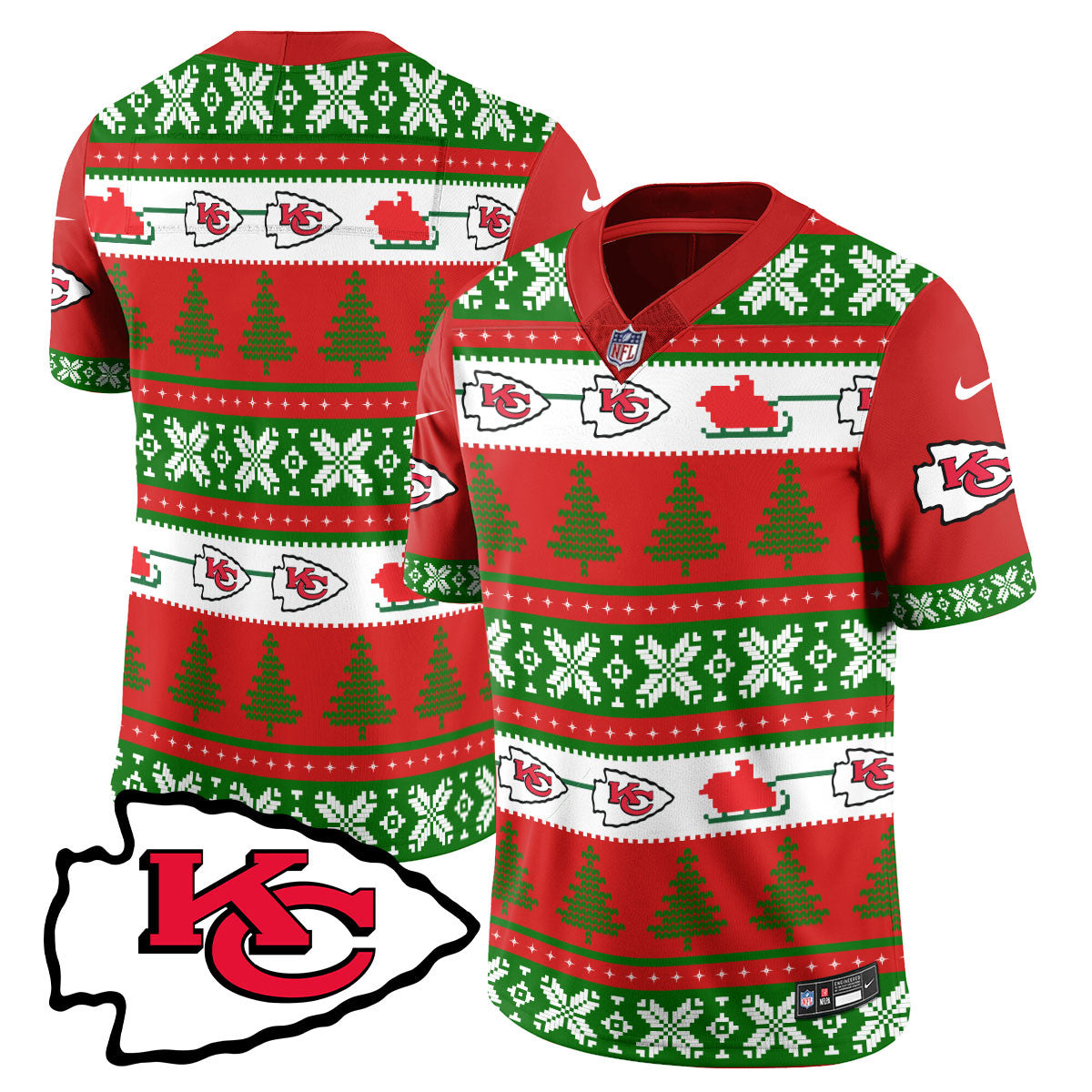 Chiefs 2024 Christmas Vapor Limited Jersey N1 - Printed 410VTTLJS002