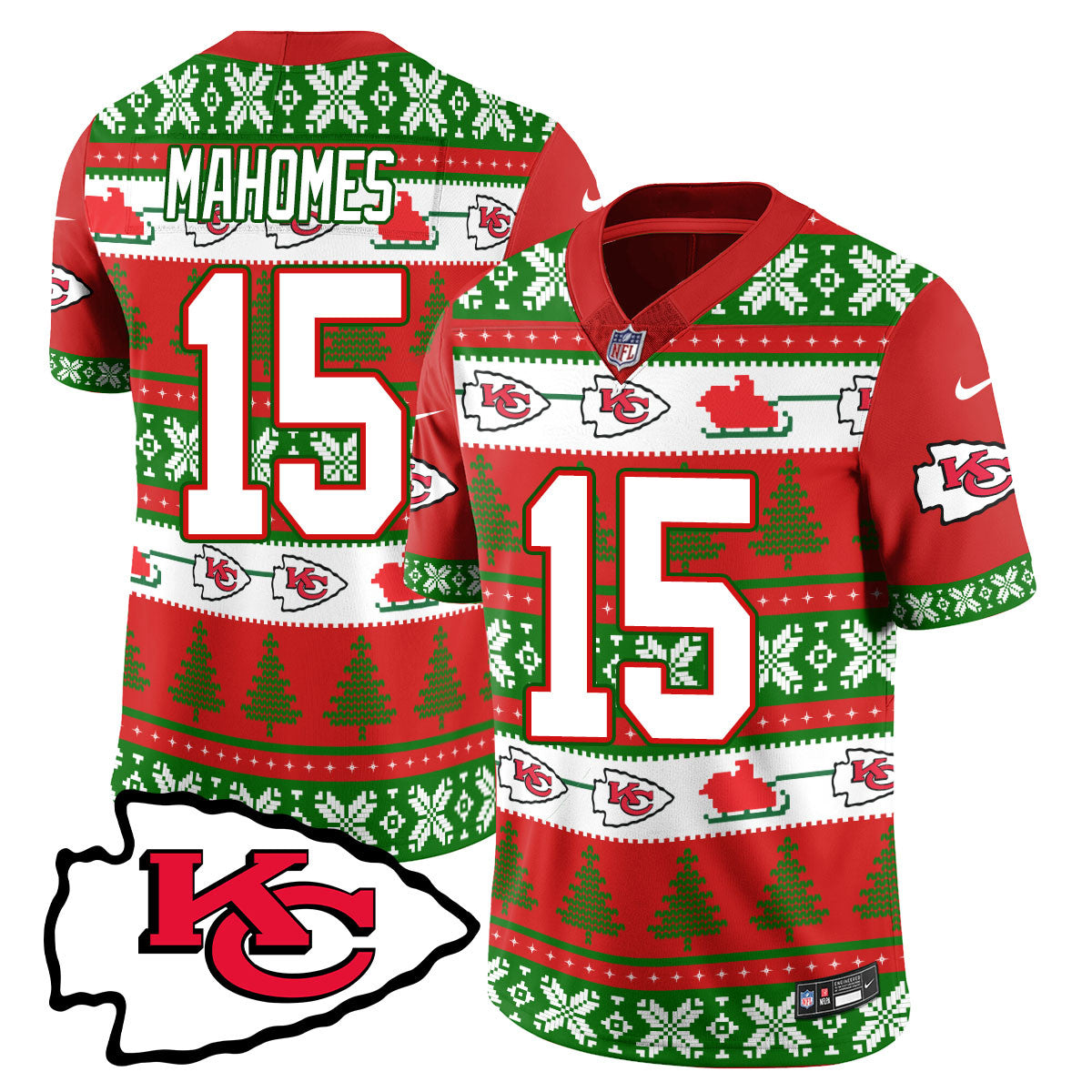 Chiefs 2024 Christmas Vapor Limited Jersey N1 - Printed 410VTTLJS002