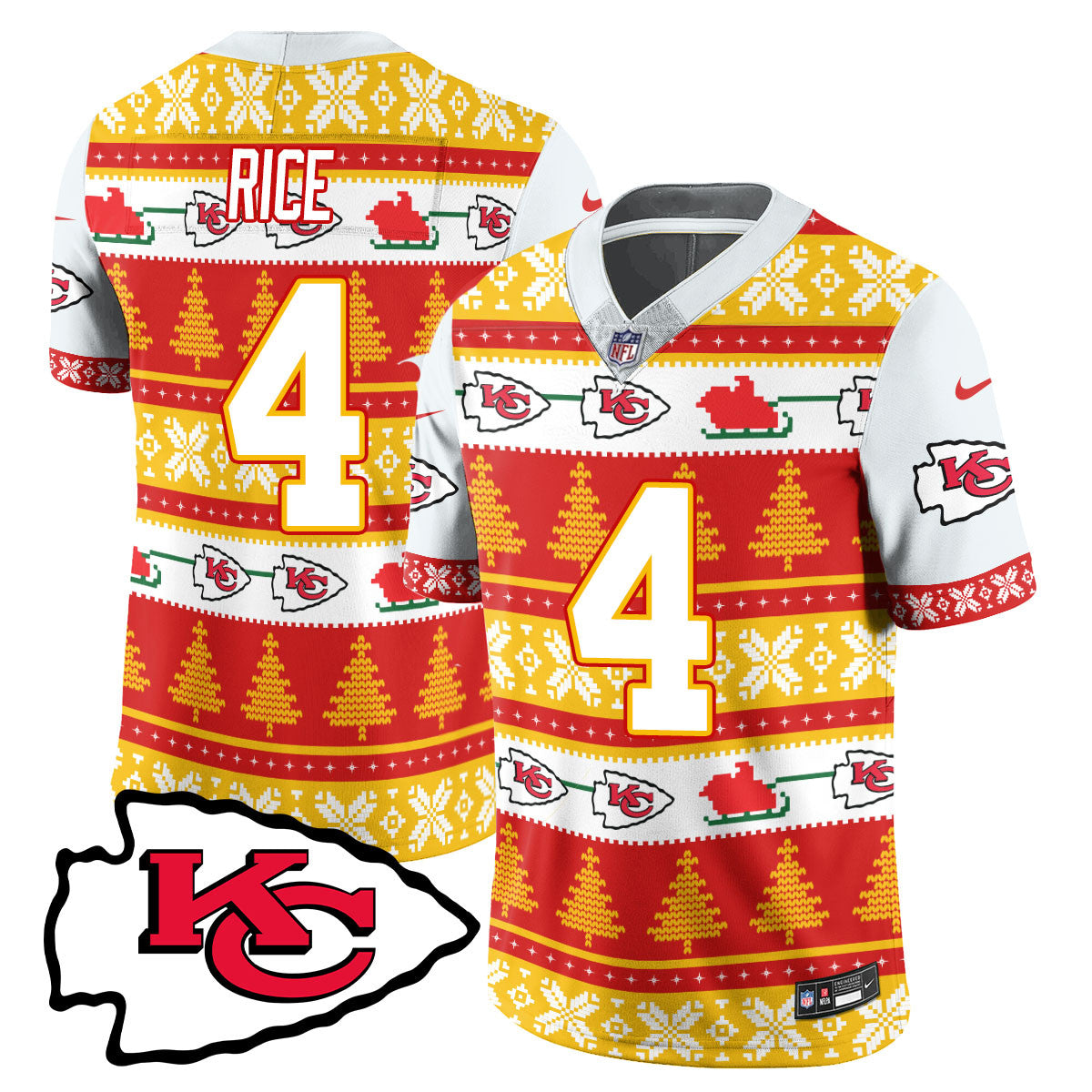 Chiefs 2024 Christmas Vapor Limited Jersey N1 - Printed 410VTTLJS002