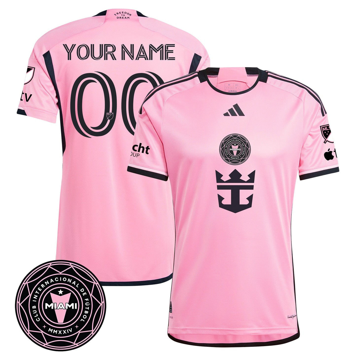 Custom Name/Gender Inter Miami Supporters' Shield Champions Jersey - 410VTHNJS012