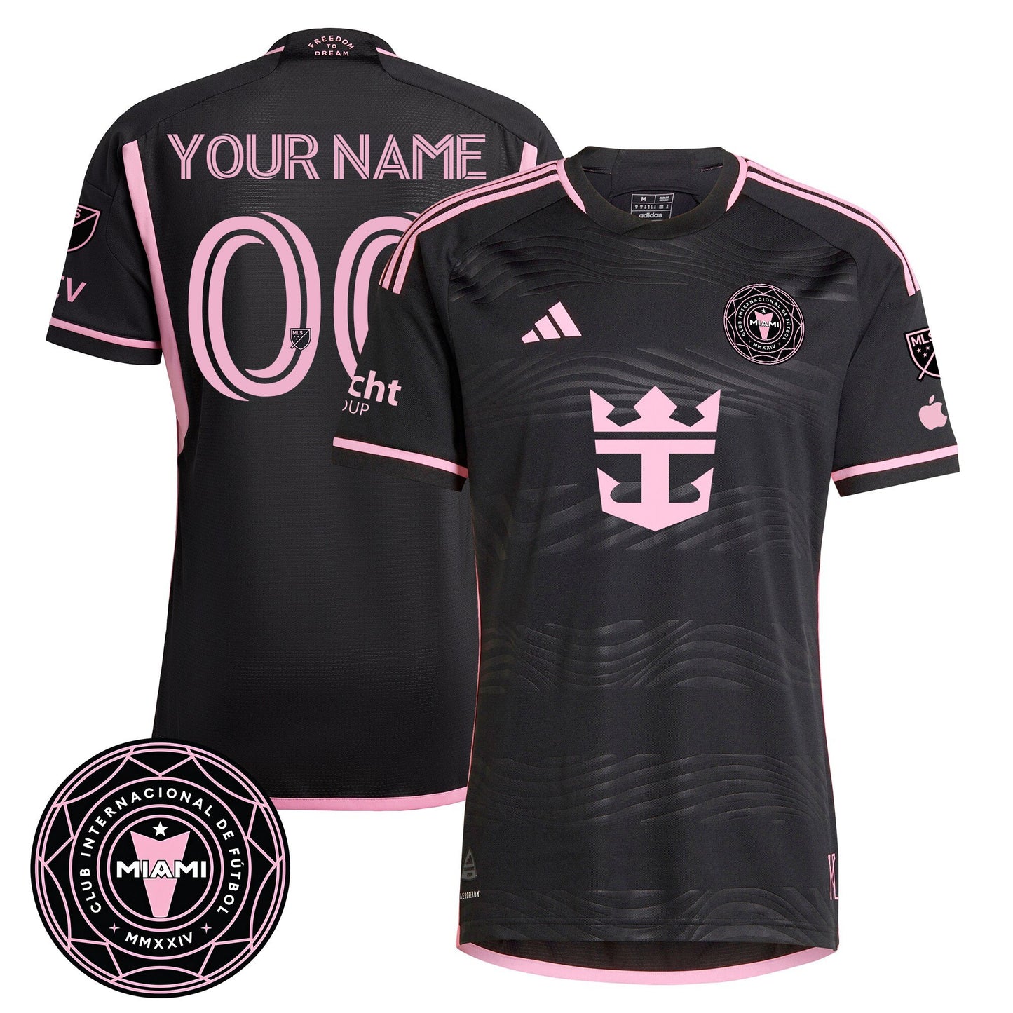 Custom Name/Gender Inter Miami Supporters' Shield Champions Jersey - 410VTHNJS012