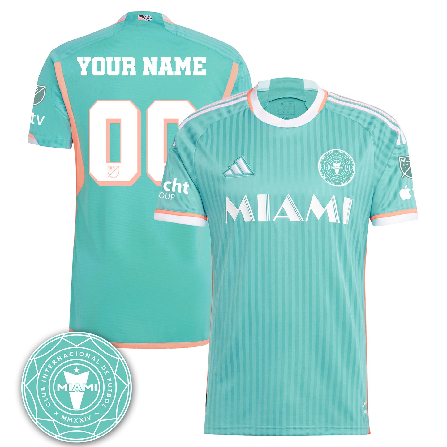 Custom Name/Gender Inter Miami Supporters' Shield Champions Jersey - 410VTHNJS012