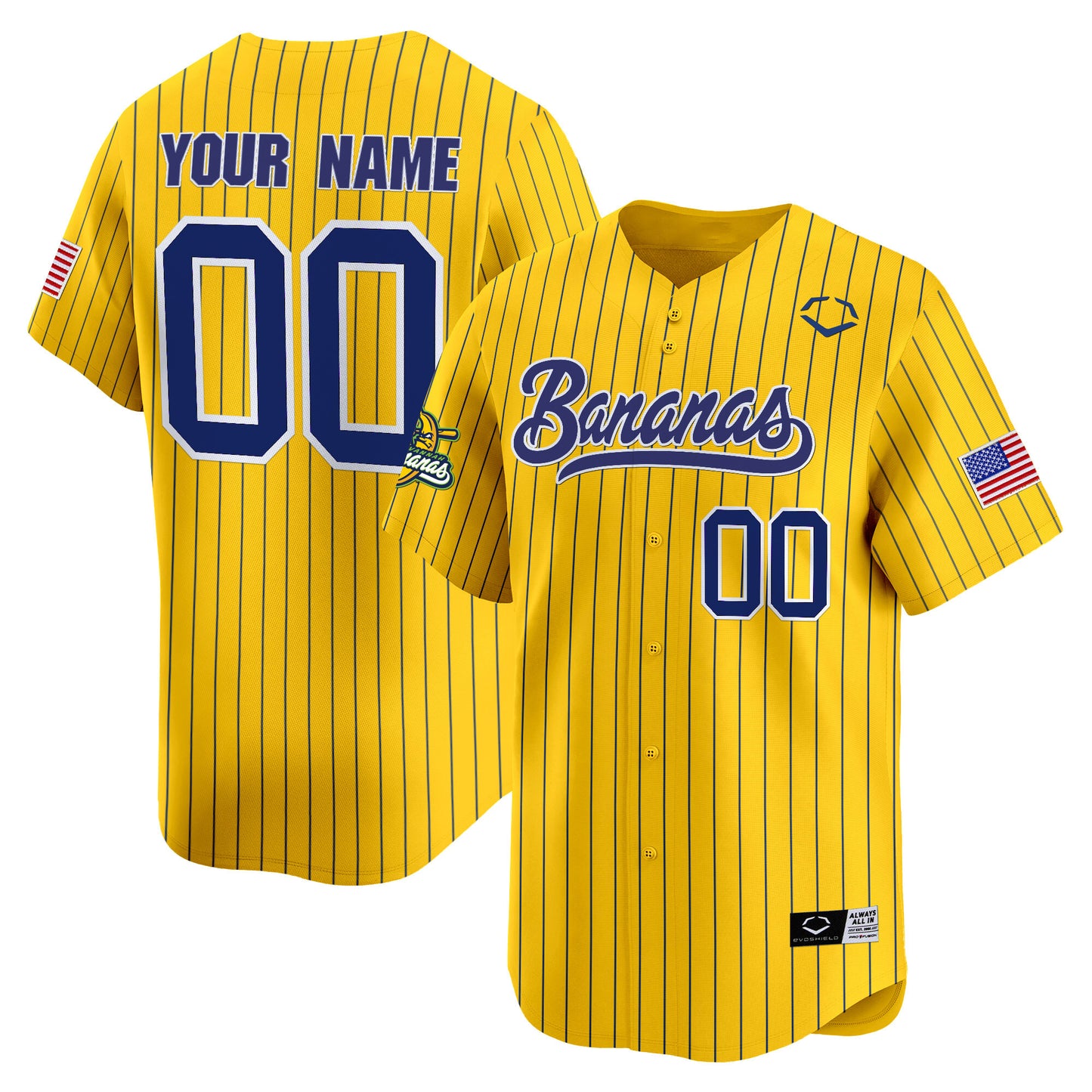 Savannah Bananas Vapor Premier Limited Custom Jersey - All stitched