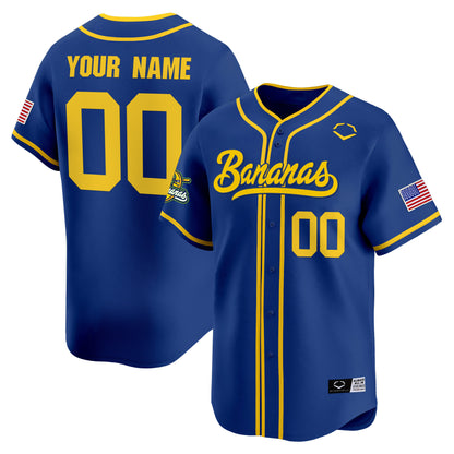 Savannah Bananas Vapor Premier Limited Custom Jersey - All stitched