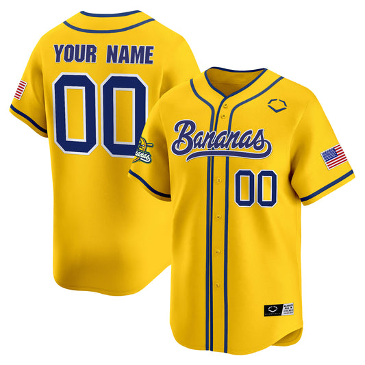 Savannah Bananas Vapor Premier Limited Custom Jersey - All stitched