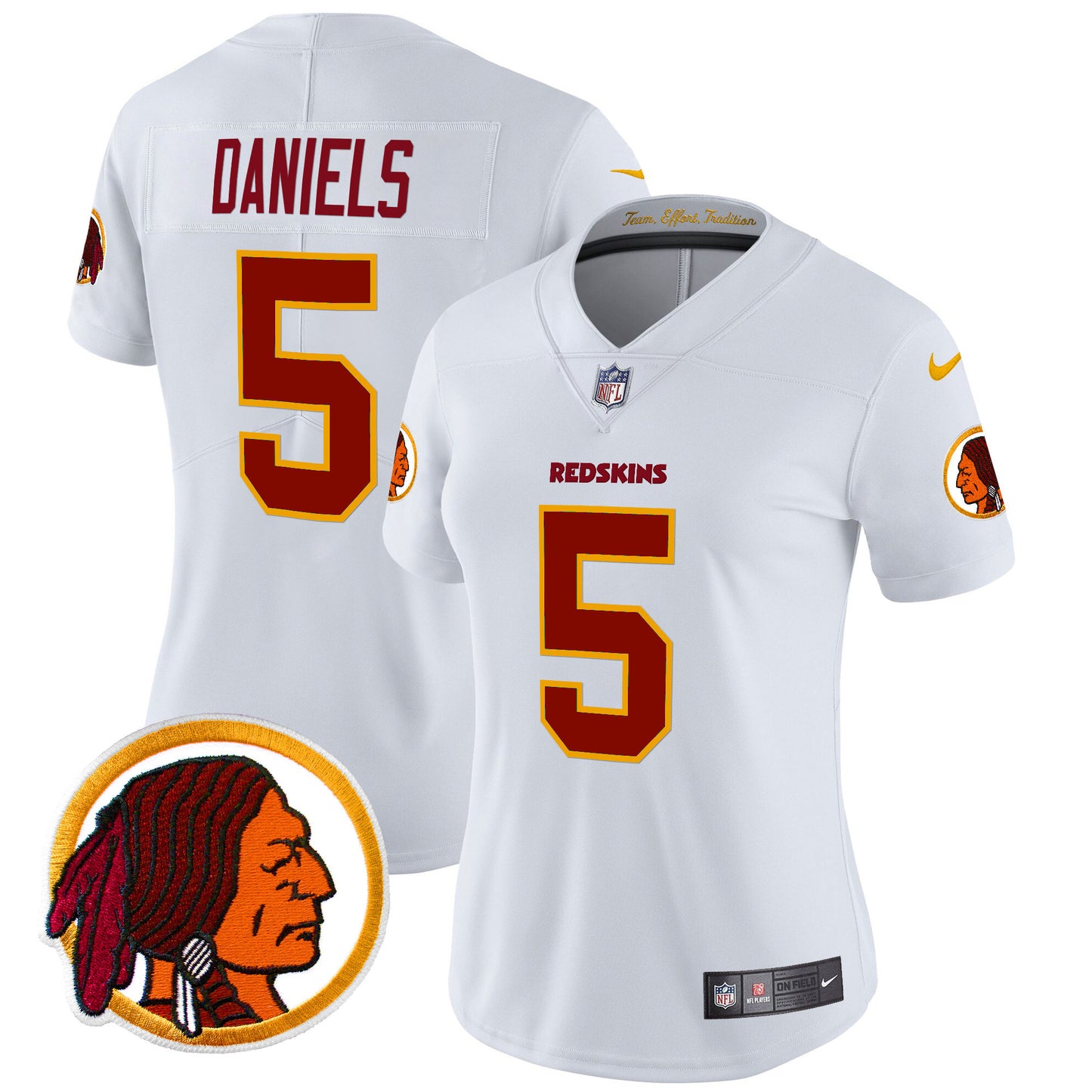 Women's Washington Redskins Throwback Vapor Limited Jersey V2 - All Stitched