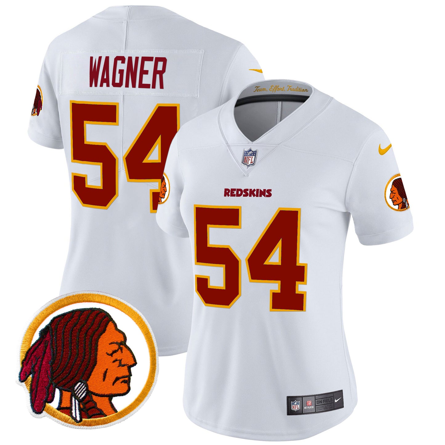 Women's Washington Redskins Throwback Vapor Limited Jersey V2 - All Stitched