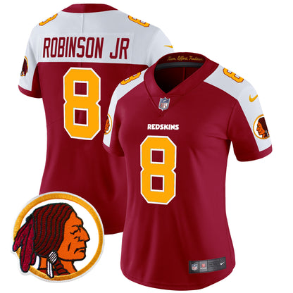 Women's Washington Redskins Throwback Vapor Limited Jersey V2 - All Stitched