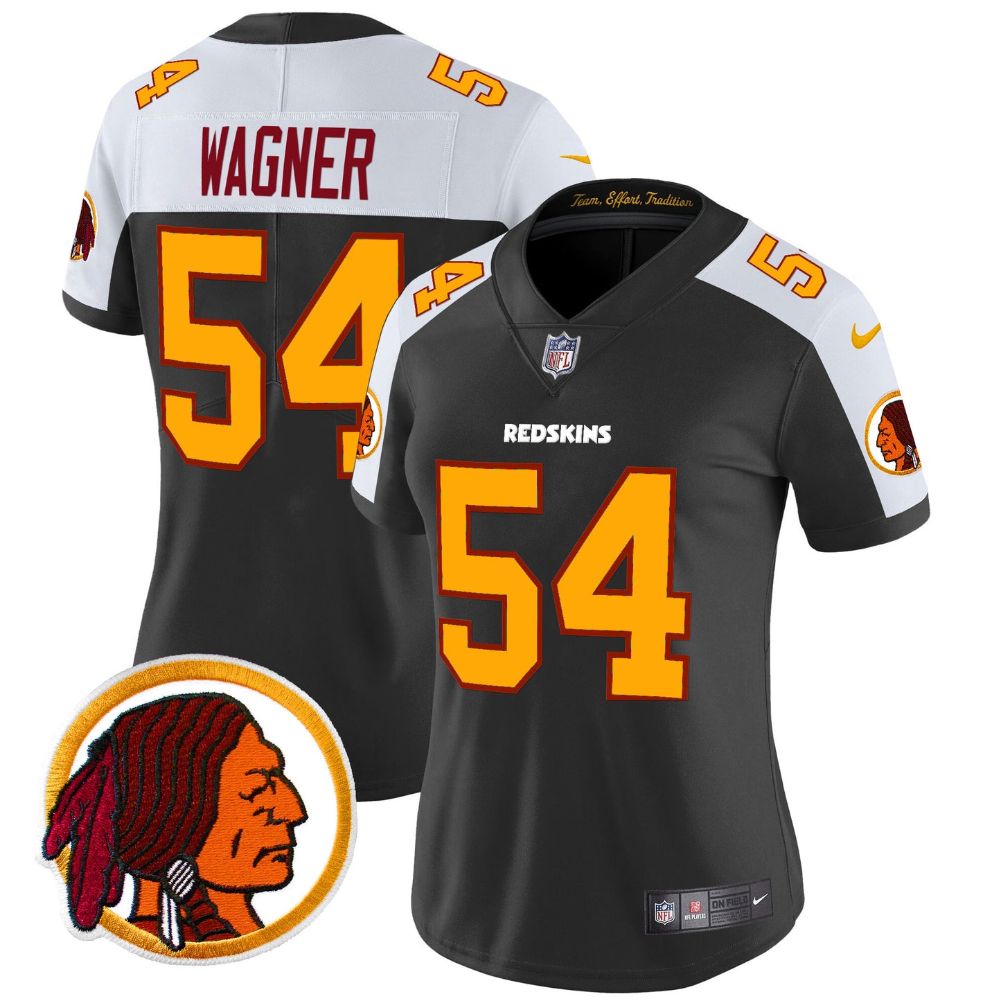 Women's Washington Redskins Throwback Vapor Limited Jersey V2 - All Stitched