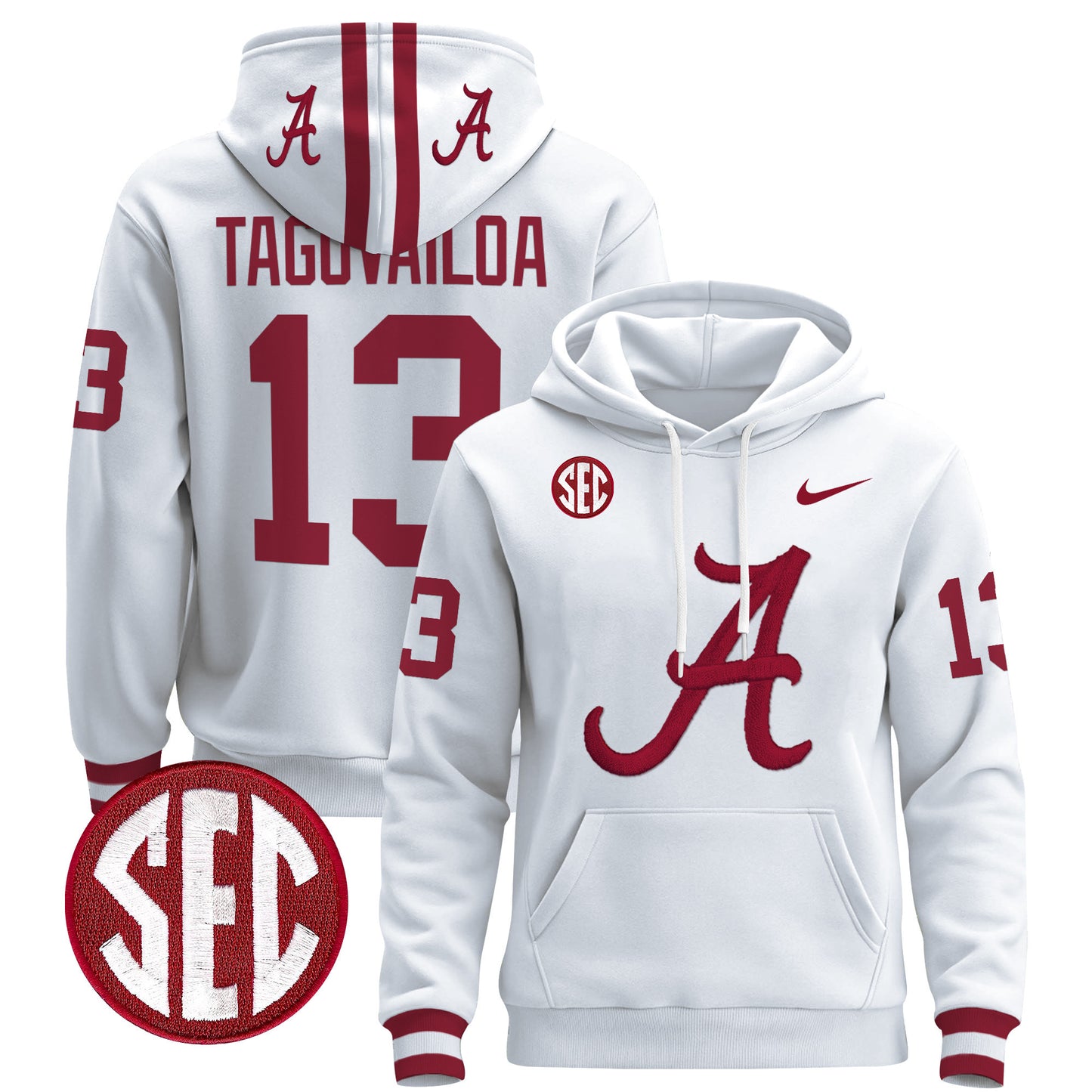 Alabama Crimson Tide 2024 Pullover Hoodie V2 - All Stitched