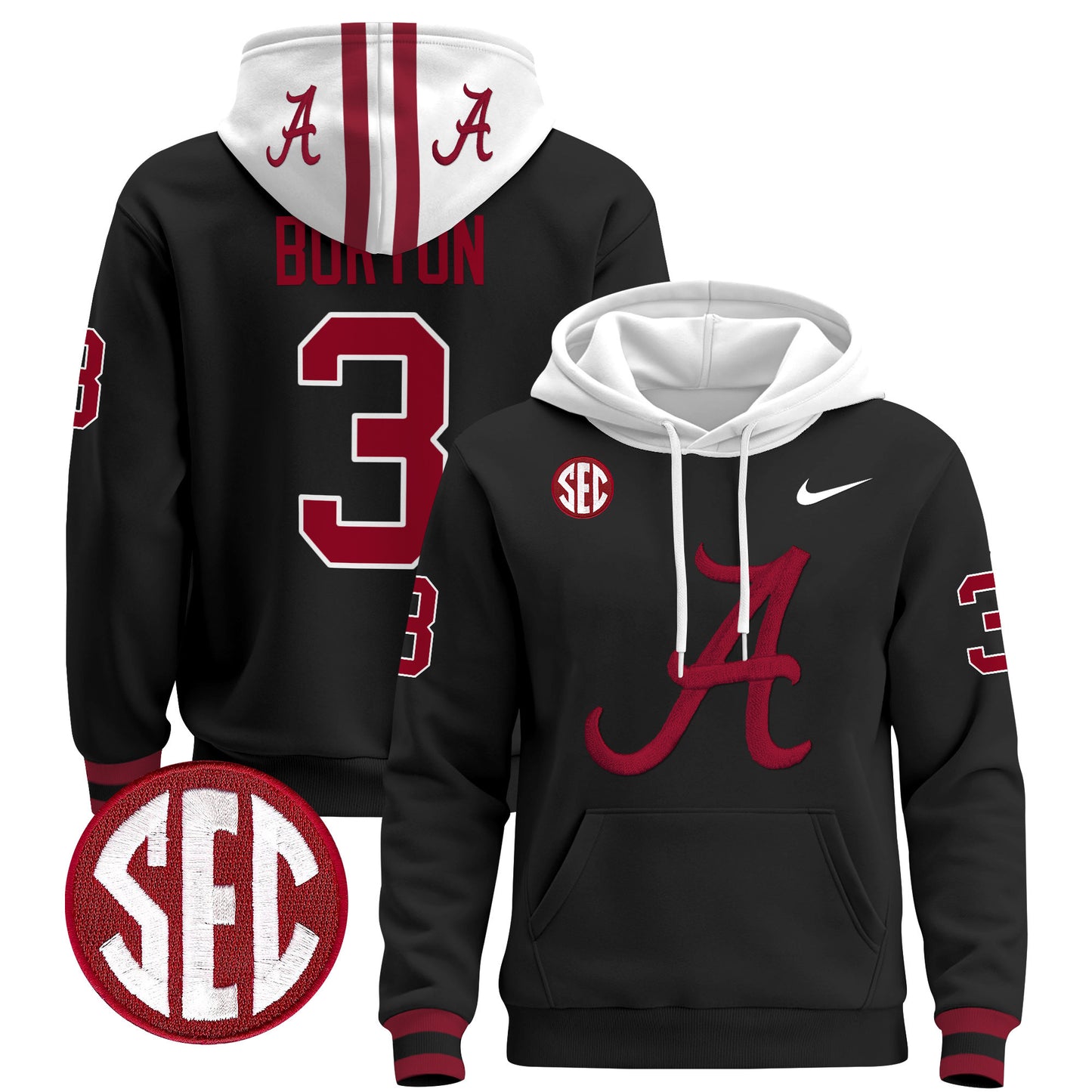 Alabama Crimson Tide 2024 Pullover Hoodie V2 - All Stitched