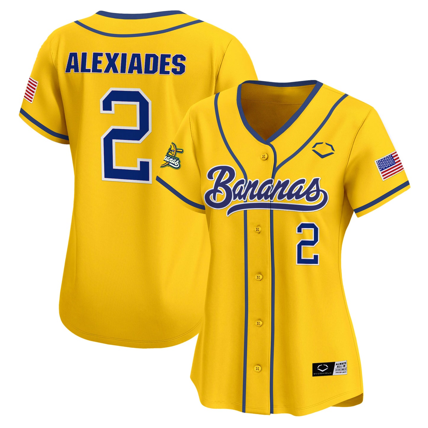 WoSavannah Bananas Vapor Premier Limited Jersey - All stitched