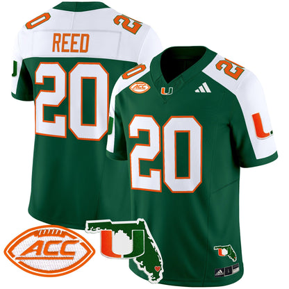 Miami Hurricanes 2024 Florida Patch Vapor Limited Jersey - All Stitched