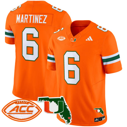 Miami Hurricanes 2024 Florida Patch Vapor Limited Jersey - All Stitched