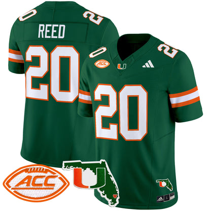 Miami Hurricanes 2024 Florida Patch Vapor Limited Jersey - All Stitched