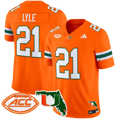 Miami Hurricanes 2024 Florida Patch Vapor Limited Jersey - All Stitched