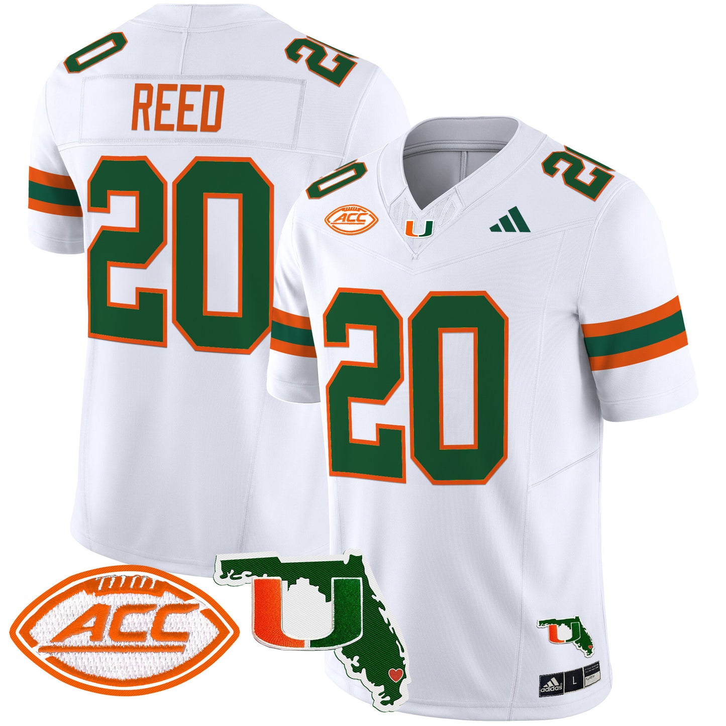 Miami Hurricanes 2024 Florida Patch Vapor Limited Jersey - All Stitched