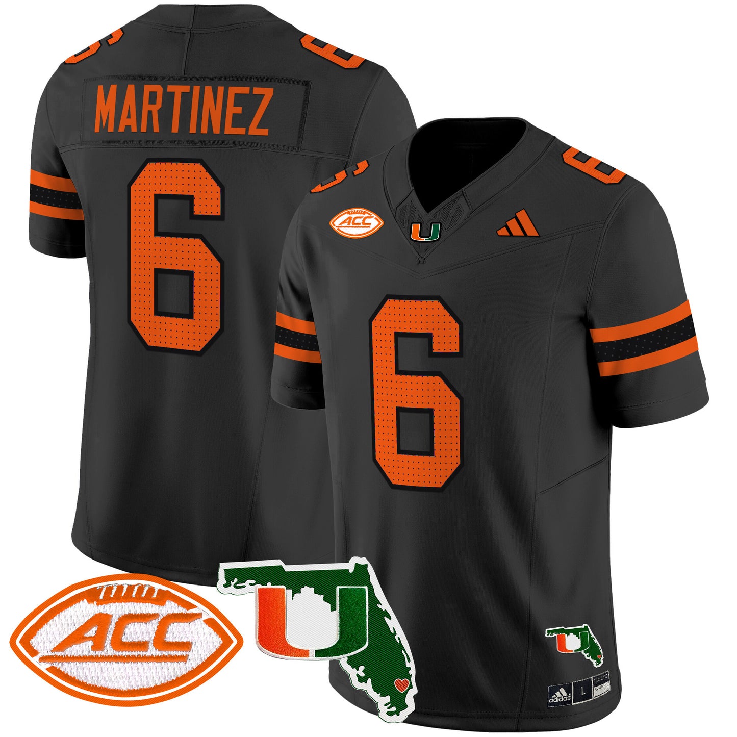 Miami Hurricanes 2024 Florida Patch Vapor Limited Jersey - All Stitched