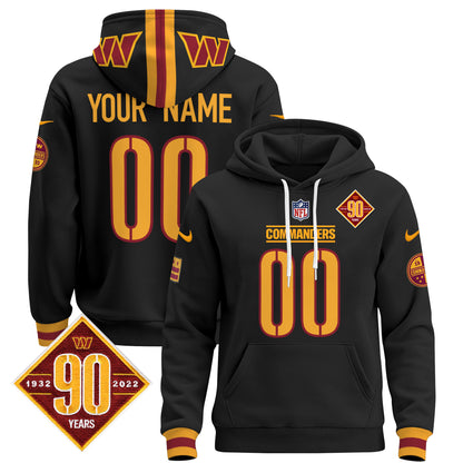 Washington Commanders 2024 Custom Pullover Hoodie