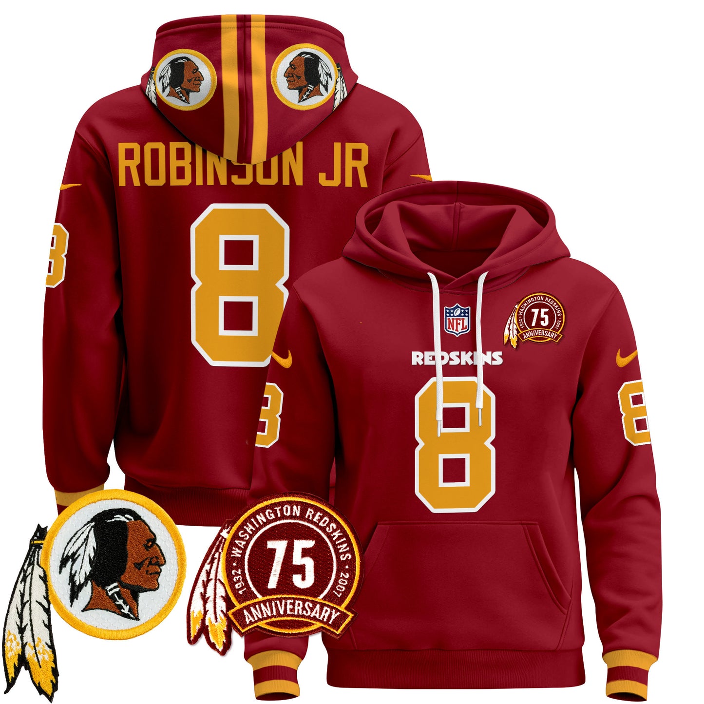 Washington Redskins 2024 Pullover Hoodie