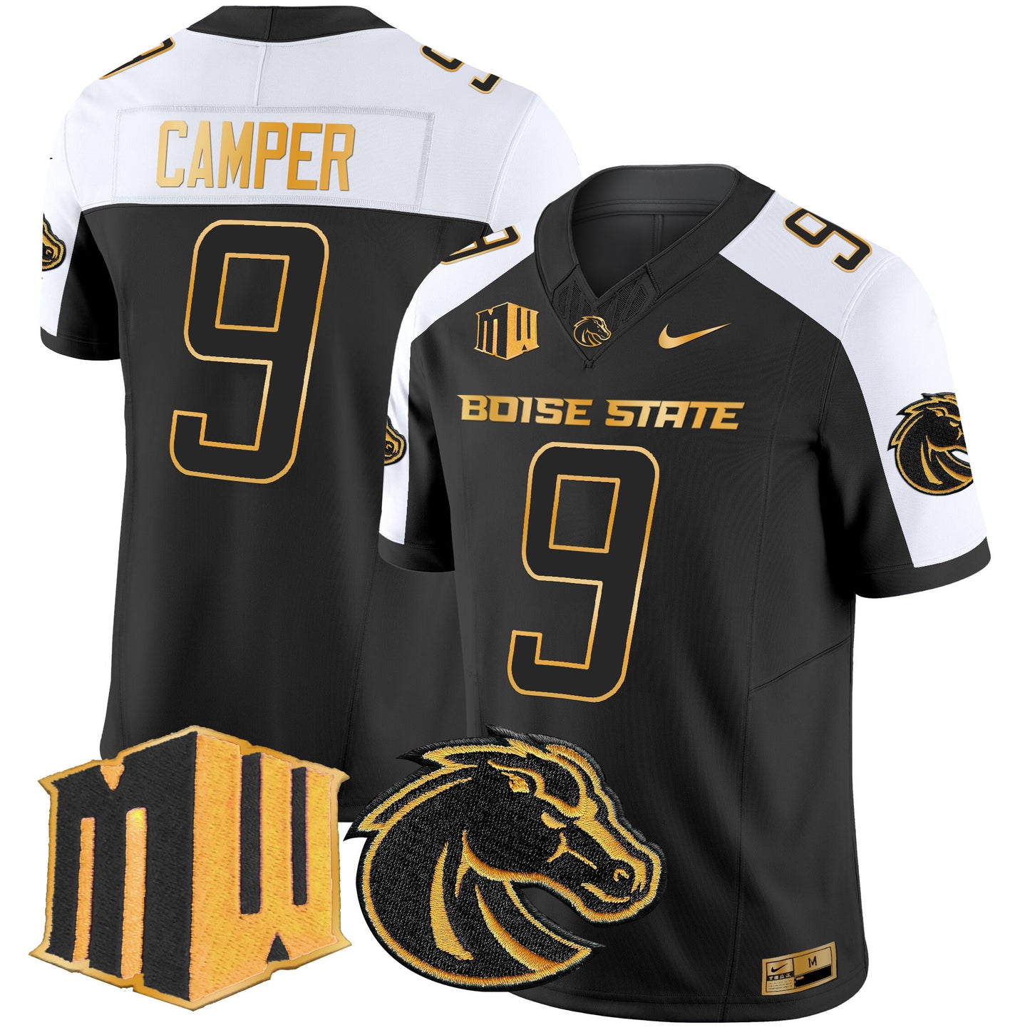 Boise State Broncos 2024 Gold Vapor Limited Jersey - All Stitched