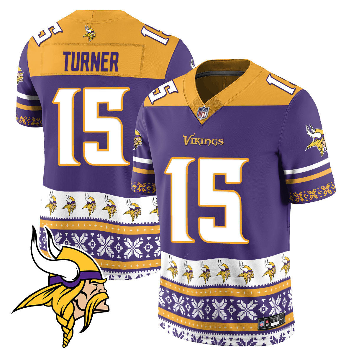 Vikings 2024 Christmas Vapor Limited Jersey