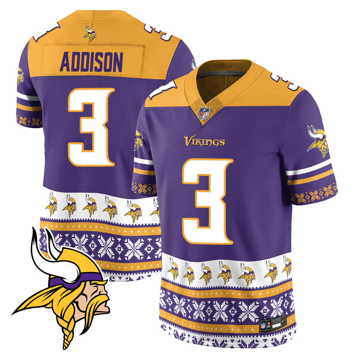 Vikings 2024 Christmas Vapor Limited Jersey