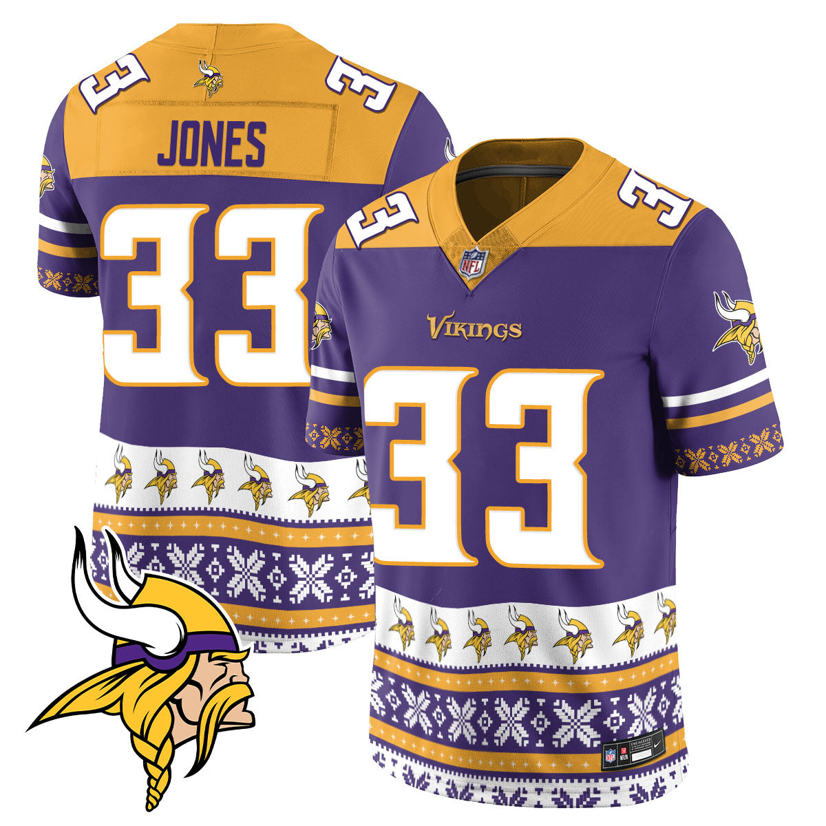 Vikings 2024 Christmas Vapor Limited Jersey