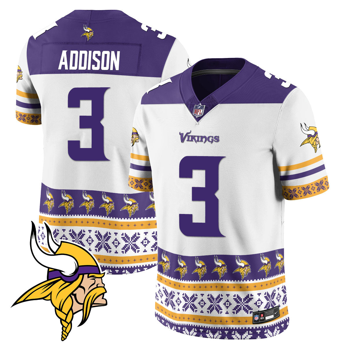 Vikings 2024 Christmas Vapor Limited Jersey