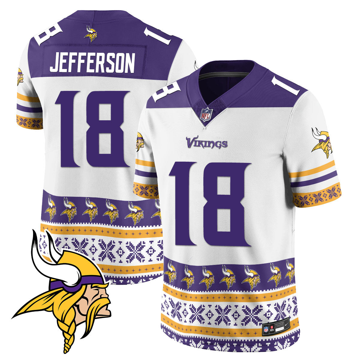 Vikings 2024 Christmas Vapor Limited Jersey