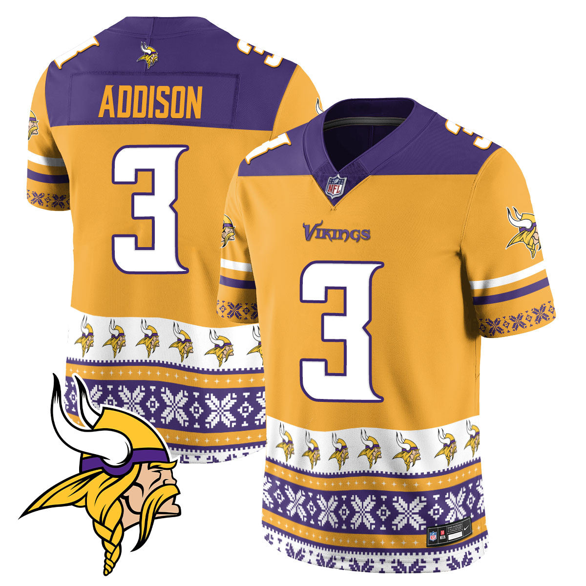 Vikings 2024 Christmas Vapor Limited Jersey